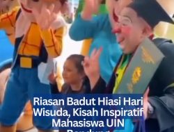 Riasan Badut Hiasi Hari Wisuda, Kisah Inspiratif Mahasiswa UIN Bandung