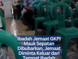 Ibadah Jemaat GKPI Mauk Sepatan Dibubarkan, Jemaat Diminta Keluar dari Tempat Ibadah