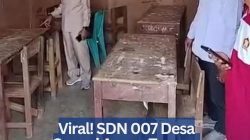 Viral! SDN 007 Desa Sungai Agung Tapung Berdinding Triplek