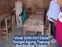 Viral! SDN 007 Desa Sungai Agung Tapung Berdinding Triplek