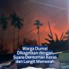 Warga Dumai Dikagetkan dengan Suara Dentuman Keras dan Langit Memerah
