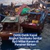 Detik-Detik Kapal Angkut Sembako Senilai Rp3 Miliar Karam di Perairan Bintan