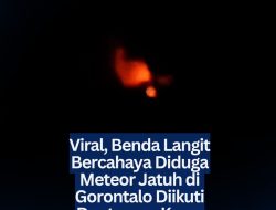 Viral, Benda Langit Bercahaya Diduga Meteor Jatuh di Gorontalo Diikuti Dentuman Keras
