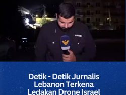 Detik – Detik Jurnalis Lebanon Terkena Ledakan Drone Israel