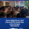 Demo BBM Ricuh, Staf Ketua DPRD Sulsel Adu Jotos dengan Mahasiswa