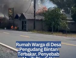 Rumah Warga di Desa Pengudang Bintan Terbakar, Penyebab Masih Diselidiki
