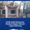 Detik-detik Ekskavator Ratakan Klaster Mewah Lapas Cibinong