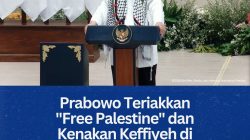 Prabowo Teriakkan “Free Palestine” dan Kenakan Keffiyeh di Syukuran 100 Tahun Ponpes Gontor