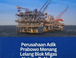 Perusahaan Adik Prabowo Menang Lelang Blok Migas Natuna D-Alpha