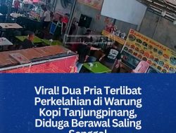 Viral! Dua Pria Terlibat Perkelahian di Warung Kopi Tanjungpinang, Diduga Berawal Saling Senggol