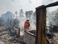 Diduga Anak Bermain Korek Api, Rumah dan Warung Sembako di Bintan Terbakar