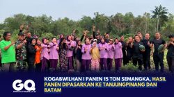 Kogabwilhan I Panen 15 Ton Semangka, Hasil Panen Dipasarkan ke Tanjungpinang dan Batam