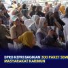 DPRD Kepri Bagikan 300 Paket Sembako untuk Masyarakat Karimun