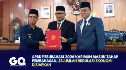 APBD Perubahan 2026 Karimun Masuk Tahap Pembahasan, Sejumlah Regulasi Ekonomi Disiapkan