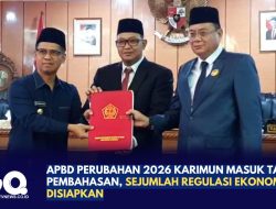 APBD Perubahan 2026 Karimun Masuk Tahap Pembahasan, Sejumlah Regulasi Ekonomi Disiapkan