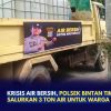 Krisis Air Bersih, Polsek Bintan Timur Salurkan 3 Ton Air untuk Warga