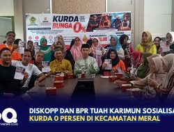 Diskopp dan BPR Tuah Karimun Sosialisasi KURDA 0 Persen di Kecamatan Meral