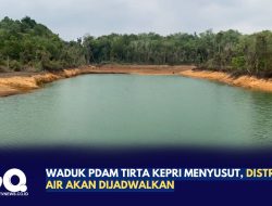 Waduk PDAM Tirta Kepri Menyusut, Distribusi Air Akan Dijadwalkan