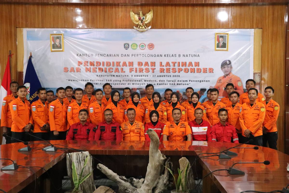 Kantor SAR Natuna Resmi Tutup Pelatihan Medical First Responder, 29 Peserta Terlisensi.