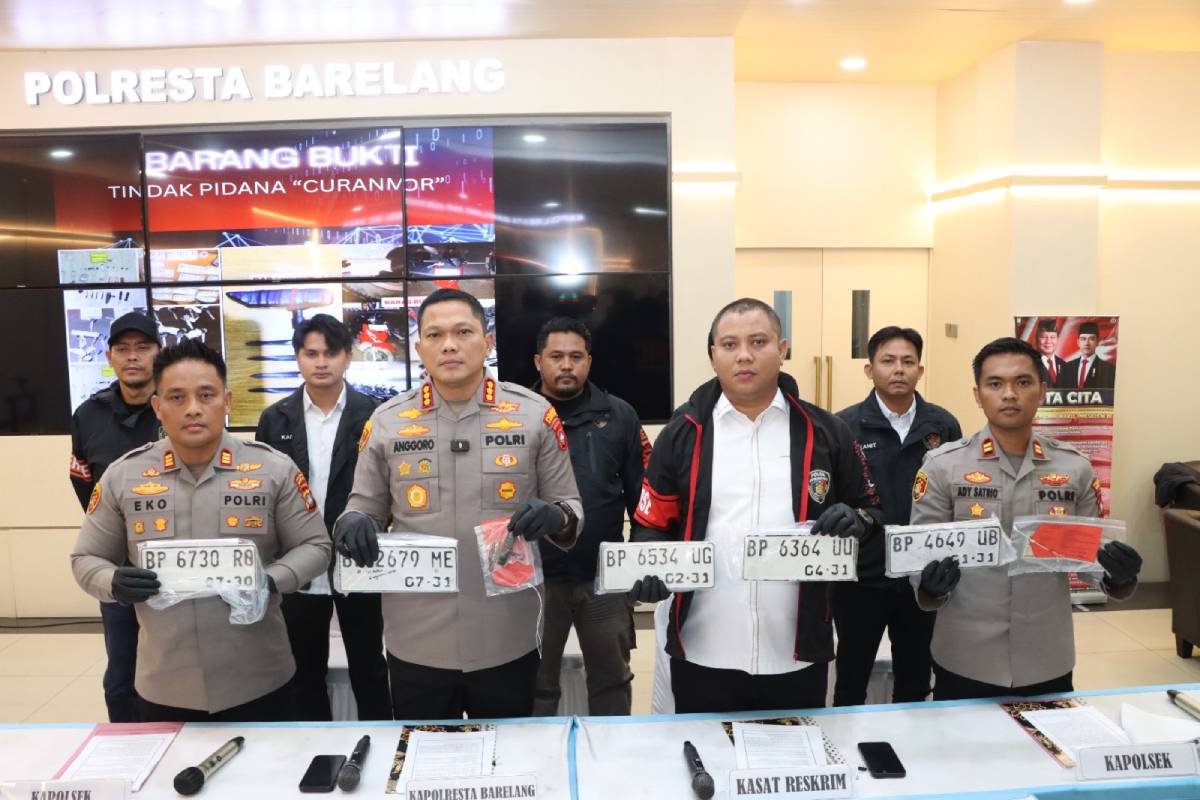 Polresta Barelang Ungkap Curanmor di Sejumalah Wilayah di Batam, 40 Motor Diamankan.