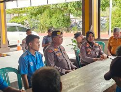 Polsek KKP Tanjungpinang Rangkul Ojek dan Poter Pelabuhan SBP Lewat Program Sego Pagi