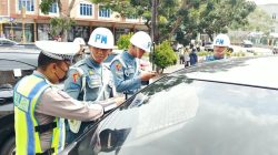 Satlantas Polresta Tanjungpinang Gelar Razia Gabungan, Puluhan Kendaraan dan Truk ODOL Terjaring.