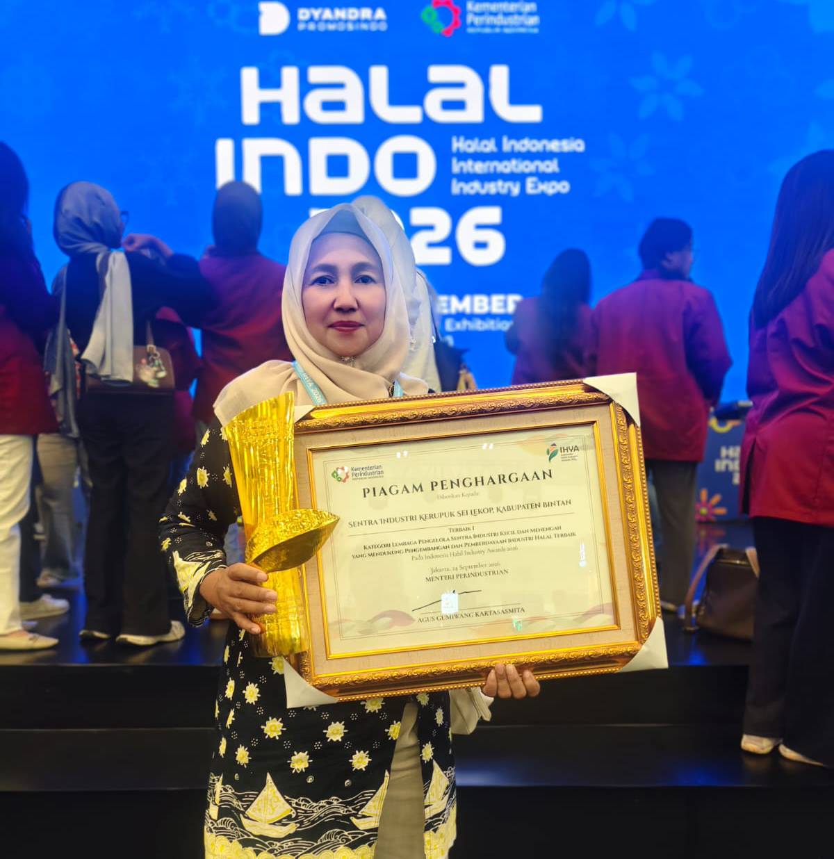 Sentra Industri Kerupuk Sei. Lekop Bintan Raih Juara 1 Nasional IHYA 2026 Kemenperin RI.