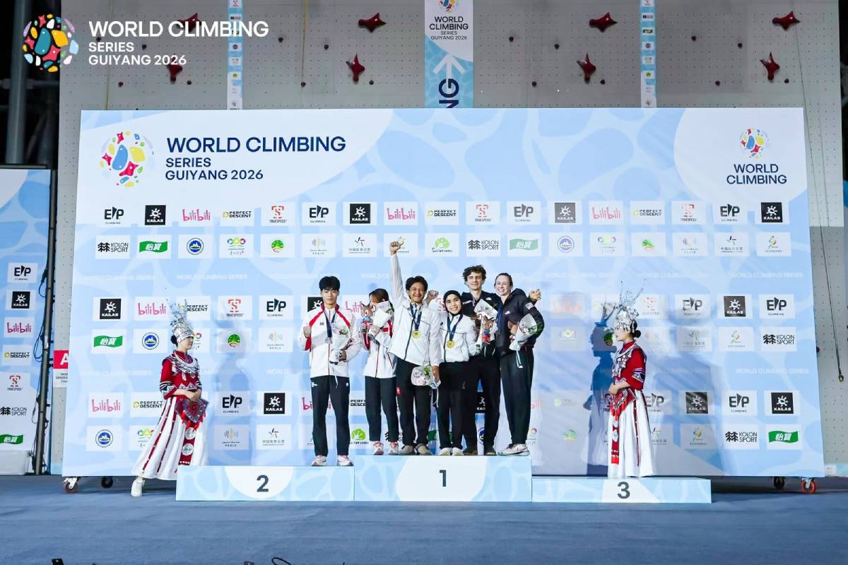 Tim Panjat Tebing Indonesia Raih 2 Emas di World Climbing Series Guiyang 2026.