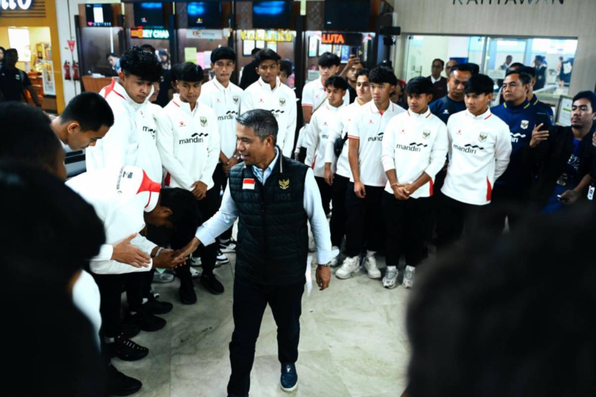 Timnas U-20 Tiba di Tanah Air Usai Berlaga di Kualifikasi Piala Asia U-20 di Laos.