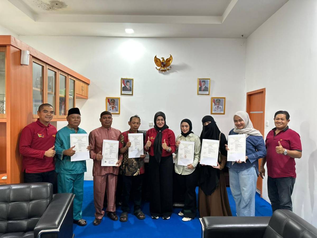 Tujuh IKM Raih Sertifikat Hak Merek Gratis melalui Fasilitasi Pemko Tanjungpinang.