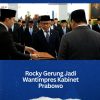 Rocky Gerung Jadi Wantimpres Kabinet Prabowo