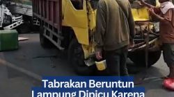 Tabrakan Beruntun Lampung Dipicu Karena Kabut Asap, 2 Tewas 5 Terluka