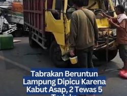 Tabrakan Beruntun Lampung Dipicu Karena Kabut Asap, 2 Tewas 5 Terluka