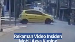 Rekaman Video Insiden Mobil Agya Kuning Nyelonong Tabrak Minimarket di Tengaran