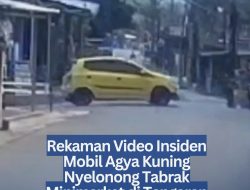 Rekaman Video Insiden Mobil Agya Kuning Nyelonong Tabrak Minimarket di Tengaran