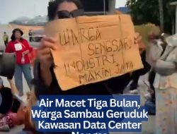 Air Macet Tiga Bulan, Warga Sambau Geruduk Kawasan Data Center Nongsa