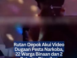 Rutan Depok Akui Video Dugaan Pesta Narkoba, 22 Warga Binaan dan 2 Petugas Diperiksa