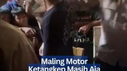 ‎Maling Motor Ketangkap Masih Aja Tengil, Bikin Warga dan Polisi Kesal