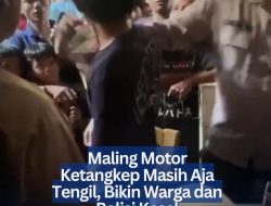 ‎Maling Motor Ketangkap Masih Aja Tengil, Bikin Warga dan Polisi Kesal