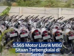 5.565 Motor Listrik MBG Sitaan Terbengkalai di Sentul