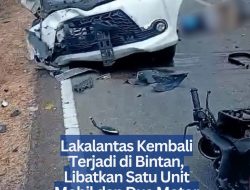 Lakalantas Kembali Terjadi di Bintan, Libatkan Satu Unit Mobil dan Dua Motor