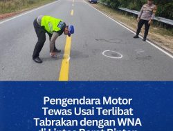 Pengendara Motor Tewas Usai Terlibat Tabrakan dengan WNA di Lintas Barat Bintan