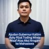 Ajudan Gubernur Kaltim Asky Rizal Toding Minta Maaf Atas Aksi Arogan ke Mahasiswa
