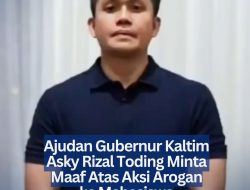 Ajudan Gubernur Kaltim Asky Rizal Toding Minta Maaf Atas Aksi Arogan ke Mahasiswa