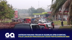 Antrean Panjang Terjadi di Sejumlah SPBU di Bintan, Polisi Lakukan Pengawasan Cegah Penyelewengan BBM