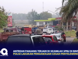 Antrean Panjang Terjadi di Sejumlah SPBU di Bintan, Polisi Lakukan Pengawasan Cegah Penyelewengan BBM