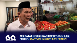 BPS Catat Kemiskinan Kepri Turun 4,09 Persen, Ekonomi Tumbuh 6,99 Persen