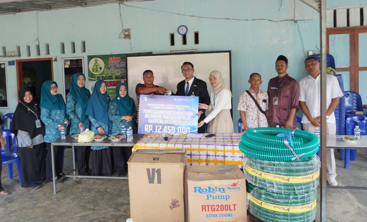 Bandara RHF Tanjungpinang Salurkan CSR Mesin Pertanian Untuk Kelompok Tani Berani Rejo.