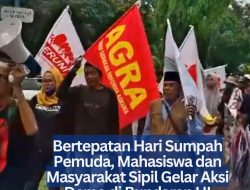 Bertepatan Hari Sumpah Pemuda, Mahasiswa dan Masyarakat Sipil Gelar Aksi Demo di Bundaran HI