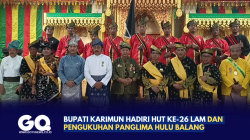 Bupati Karimun Hadiri HUT ke-26 LAM dan Pengukuhan Panglima Hulu Balang